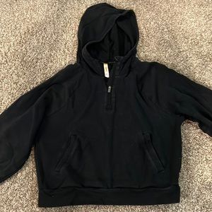 Lucy quarter zip cropped sweatshirt